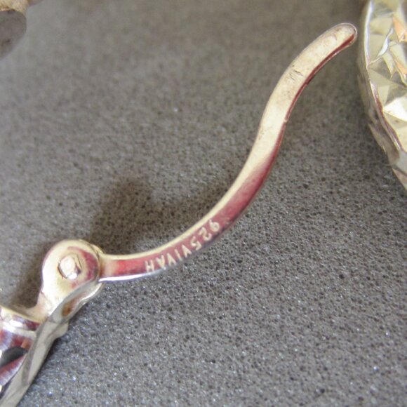 Sterling Silver Large Hoop Earrings - Picture 3 of 7